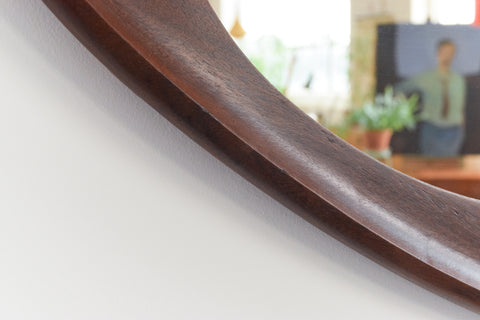 Vintage Danish Teak Mirror Possibly by Aksel Kjersgaard