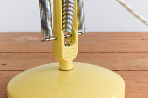 Vintage Yellow Anglepoise Apex 90 Lamp by Herbert Terry & Sons