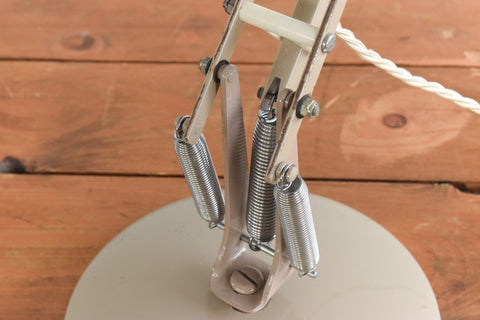 Vintage Mushroom Beige Anglepoise Apex 90 Lamp by Herbert Terry & Sons