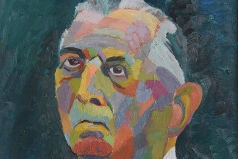 Vintage Oil on Board Painting by Artist Audrey Harling (1920-1995)