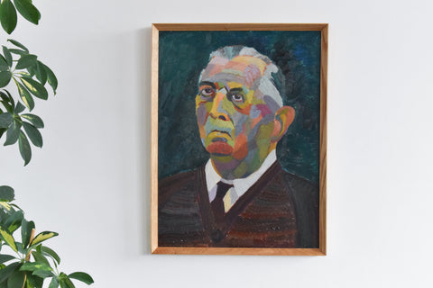 Vintage Oil on Board Painting by Artist Audrey Harling (1920-1995)