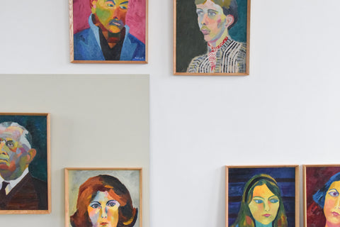 Group Shot of Audrey Harling Portrait Paintings