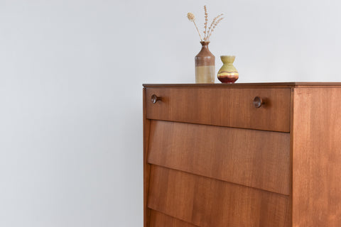 Vintage 1960s Avalon Yatton Tallboy Chest of Drawers