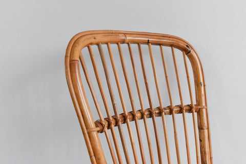 Vintage Bamboo / Cane Rocking Chair