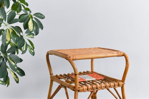 Vintage Bamboo Coffee / Bedside / End Table