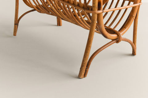 Vintage Bamboo Magazine Rack
