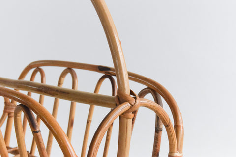 Vintage Bamboo Magazine Rack