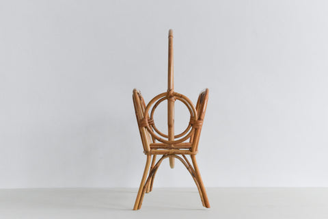 Vintage Bamboo Magazine Rack