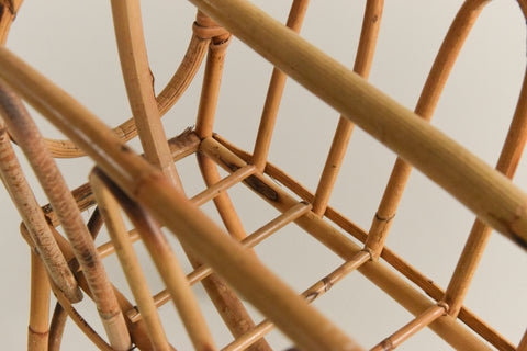 Vintage Bamboo Magazine Rack
