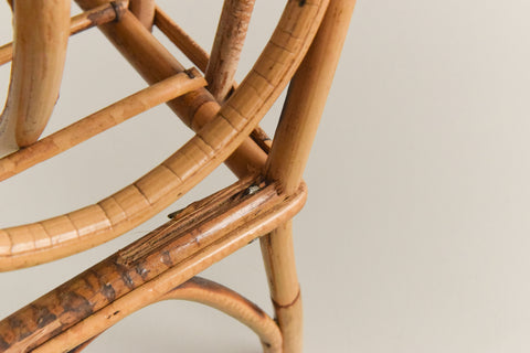 Vintage Bamboo Magazine Rack