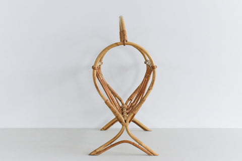 Vintage Bamboo Magazine Rack