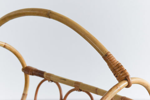 Vintage Bamboo Magazine Rack