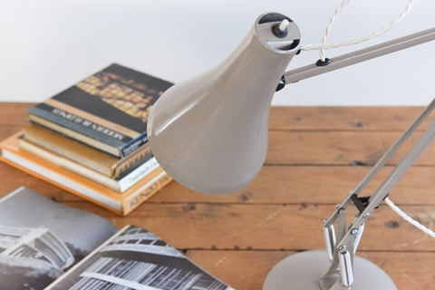 Vintage Mushroom Beige Anglepoise Apex 90 Lamp by Herbert Terry & Sons