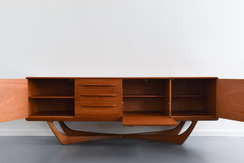 Vintage Cross Base Sideboard by Beithcraft