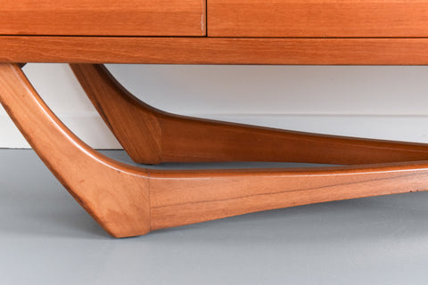 Vintage Cross Base Sideboard by Beithcraft