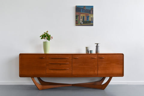 Vintage Cross Base Sideboard by Beithcraft