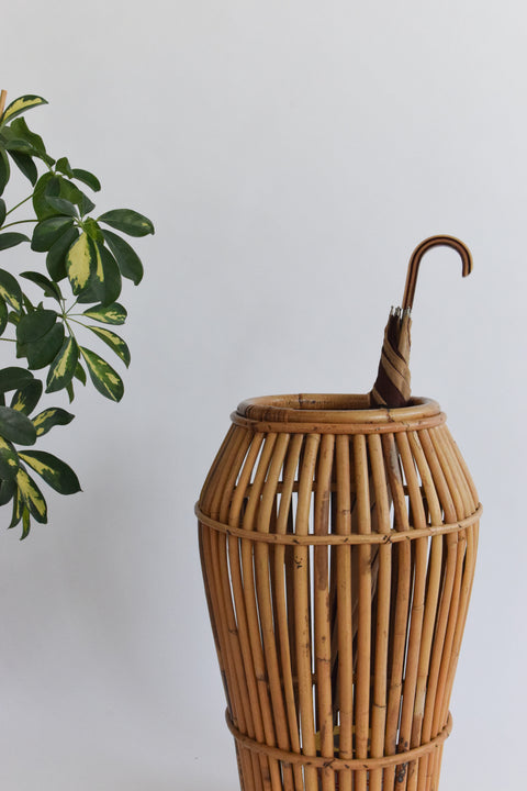 Vintage Italian Bamboo Umbrella Rack Franco Albini for Vittorio Bonacina