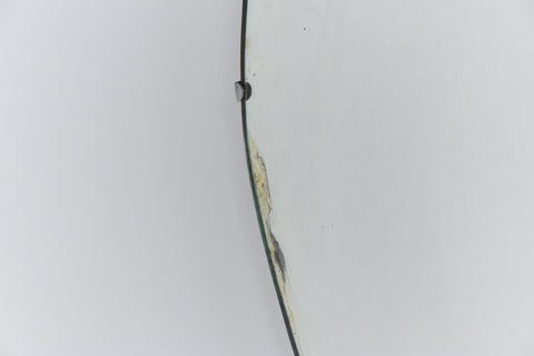 Vintage Frameless Bevelled Heart Shaped Mirror