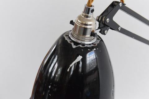 Vintage Black Herbert Terry & Sons Anglepoise Lamp Model No. 1209