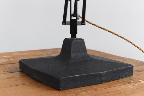 Vintage Black Herbert Terry & Sons Anglepoise Lamp Model No. 1209