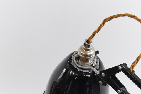 Vintage Black Herbert Terry & Sons Anglepoise Lamp Model No. 1209