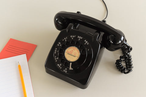 Vintage Black GPO 706 Rotary Telephone