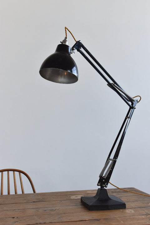 Vintage Black Herbert Terry & Sons Anglepoise Lamp Model No. 1273A