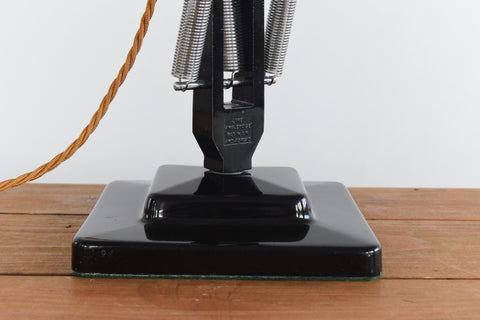 Vintage Black Herbert Terry & Sons Anglepoise Lamp Model No. 1227