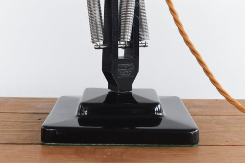 Vintage Black Herbert Terry & Sons Anglepoise Lamp Model No. 1227