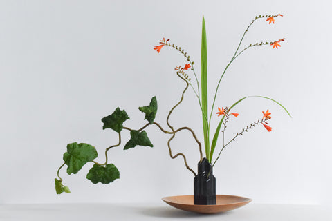 Vintage Black Sculptural Vase / Vessel by Geert Jacobs for Potterie de Tramhalte