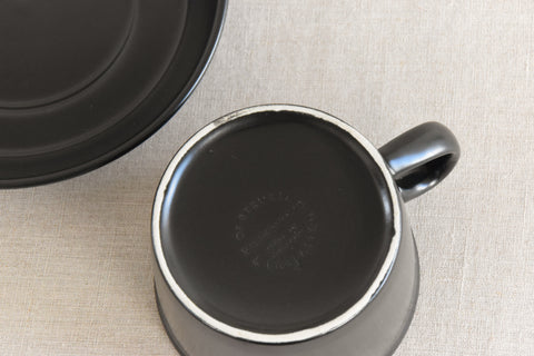 Vintage Black Wedgewood Etruria & Barlaston Coffee Set