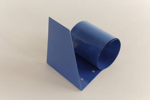 Vintage Blue Metal Expandable Book Rack