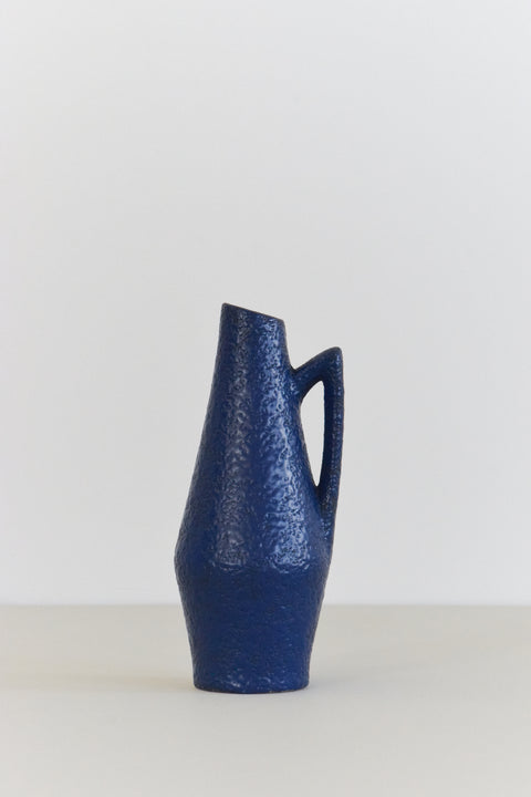 Vintage Blue West German Scheurich Keramik Vase 271-22
