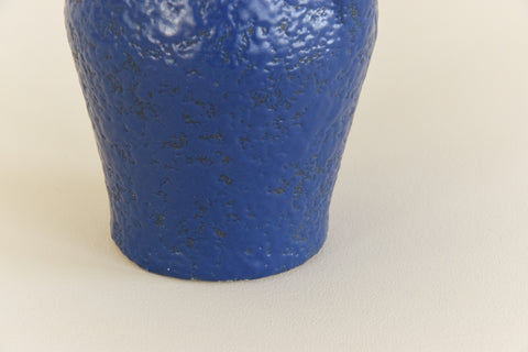 Vintage Blue West German Scheurich Keramik Vase 271-22