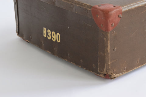 Vintage Brown Cardboard Storage Case Carlisle Laundry and Cleaners Ltd.