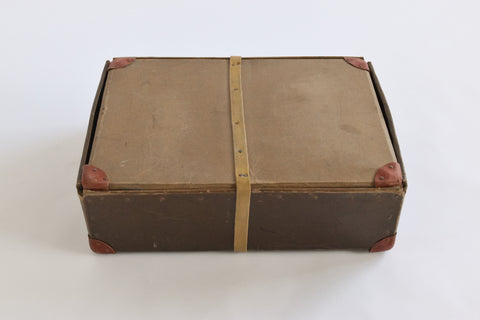 Vintage Brown Cardboard Storage Case Carlisle Laundry and Cleaners Ltd.