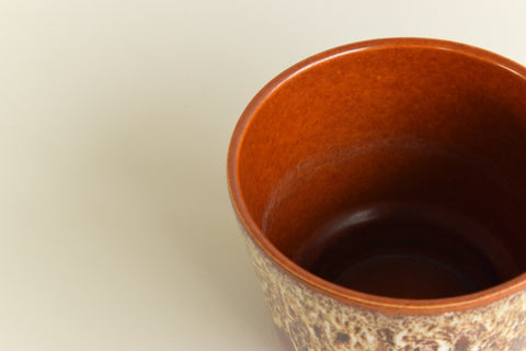 Vintage Brown Drip Glaze West German Plant Pot