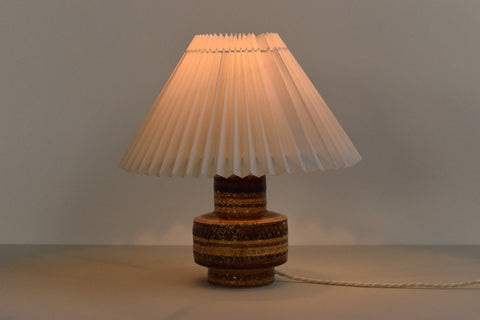 Vintage Brown West German Style Ceramic Lamp