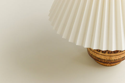 Vintage Brown West German Style Ceramic Lamp