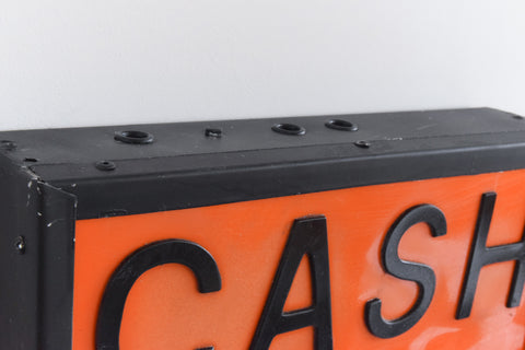 Vintage Cash Only Light Up Sign