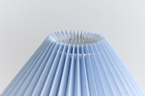 Vintage Ceramic Table Lamp with New Pleated Shade