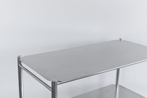 Vintage Stainless Steel Medical / Dental Trolley