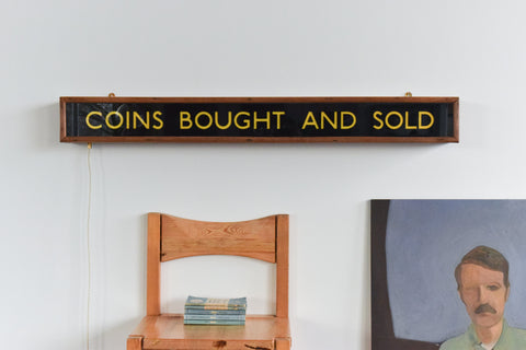 Vintage Coins Advertising Wall Light