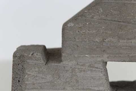 Vintage Concrete Brutalist Abstract Sculpture