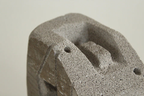 Vintage Concrete Brutalist Abstract Sculpture