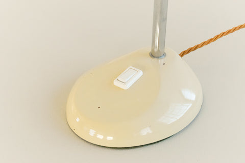 Vintage Cream Herbert Terry & Sons Gooseneck Lamp for Anglepoise