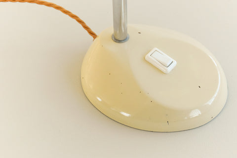 Vintage Cream Herbert Terry & Sons Gooseneck Lamp for Anglepoise