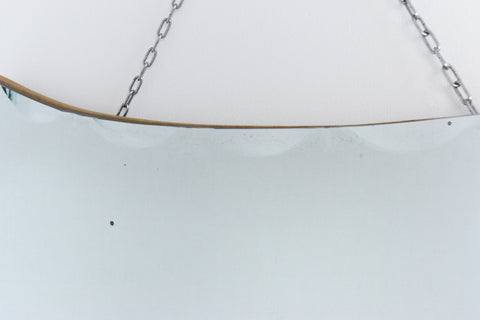 Vintage Frameless Crescent Bevelled Mirror