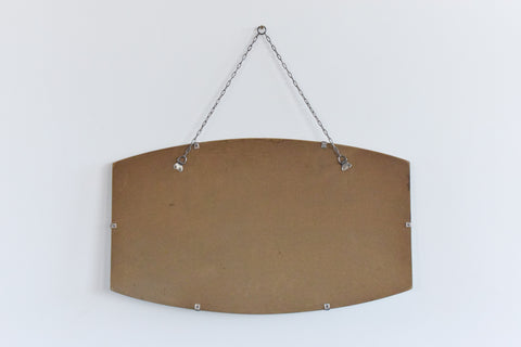 Vintage Frameless Curved Bevelled Mirror