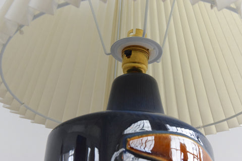 Vintage Danish Ceramic 1022 lamp by Einar Johansen for Soholm